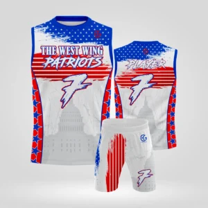 Custom Patriots 7v7 jersey front and back with number 7